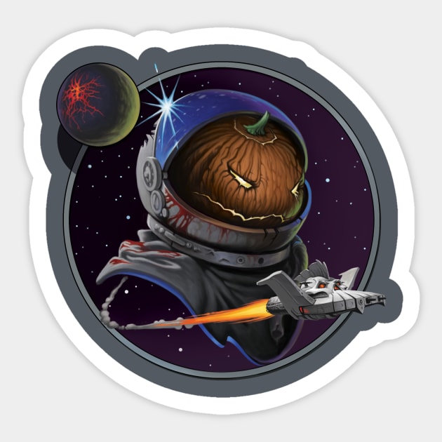 Astro-Jack Sticker by BeveridgeArtworx